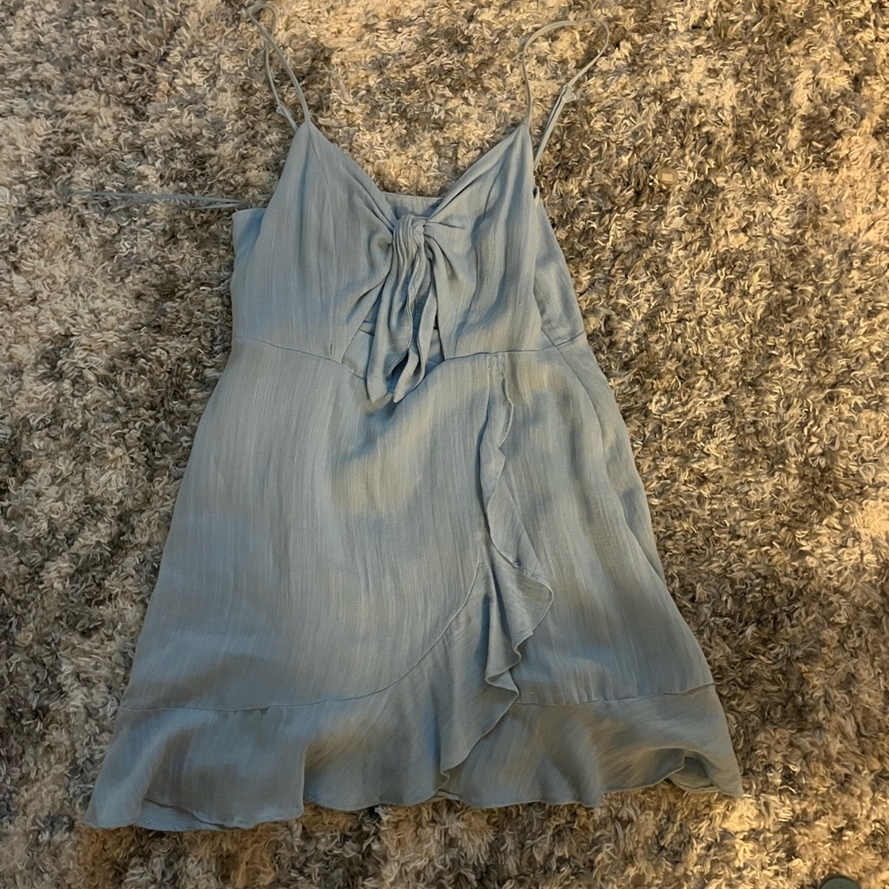 Cotton Candy LA Light Blue Wrap Dress